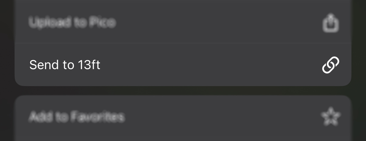 13ft iOS Shortcut